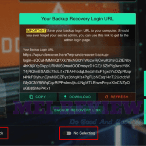 WP-Undercover-Demo-6-Backup-Recovery-Login-Link