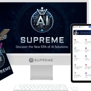 AI Supreme software on computer and tablet display.