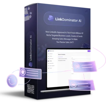 LinkDominator AI software package for LinkedIn sales automation.