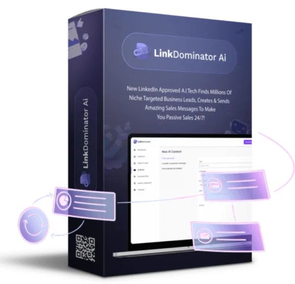 LinkDominator AI software package for LinkedIn sales automation.