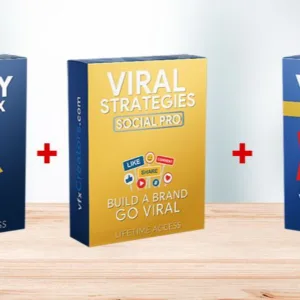 Three viral marketing software packages on display