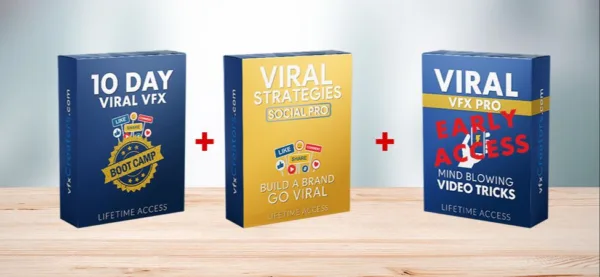 Three viral marketing software packages on display